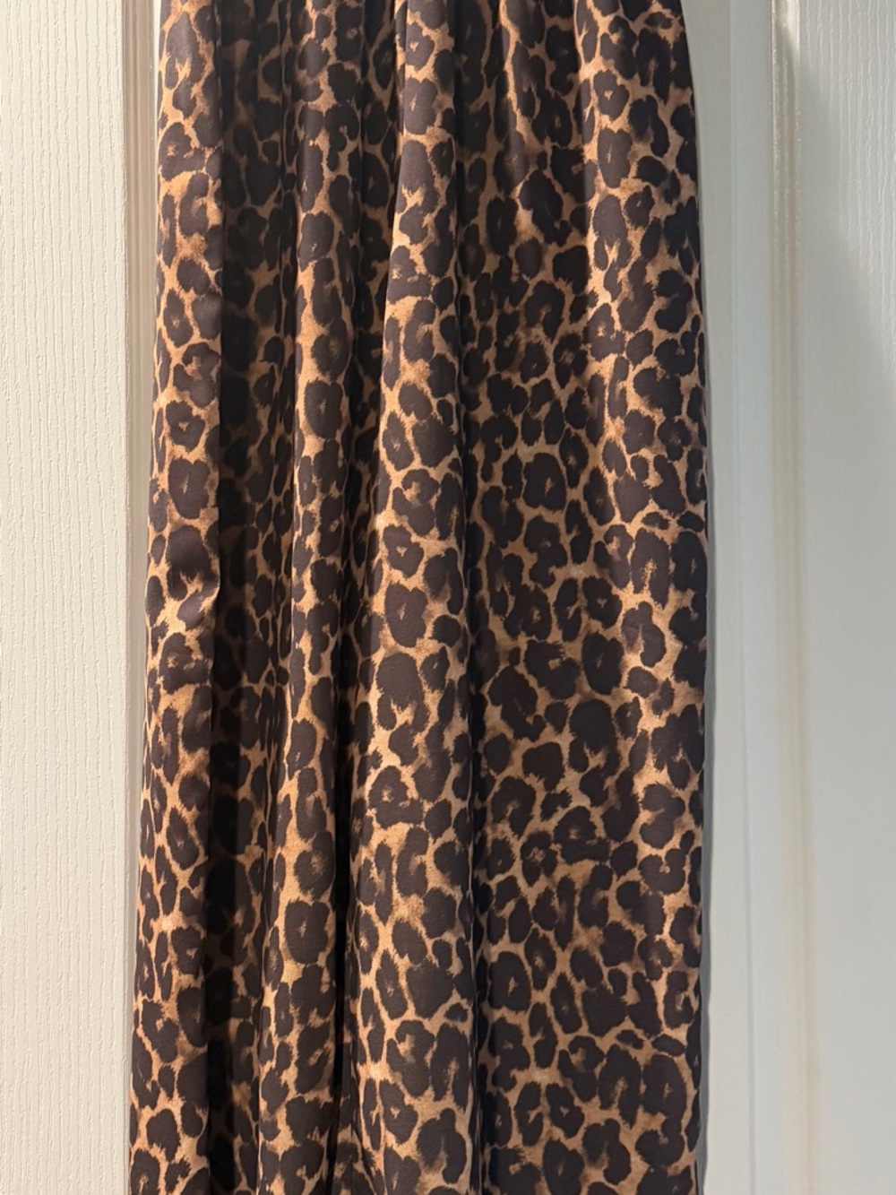 Cider Leopard Print wide leg pants - Brown/Black